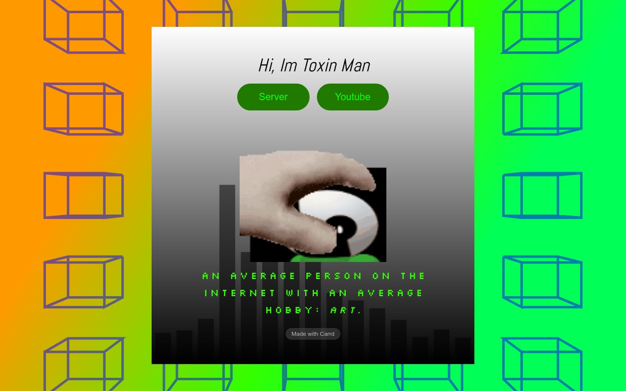 Carrd profile picture for @toxin